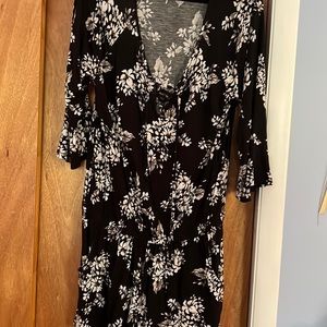 Romper, Lascana, blk & wht print, size 12, worn a couple times.